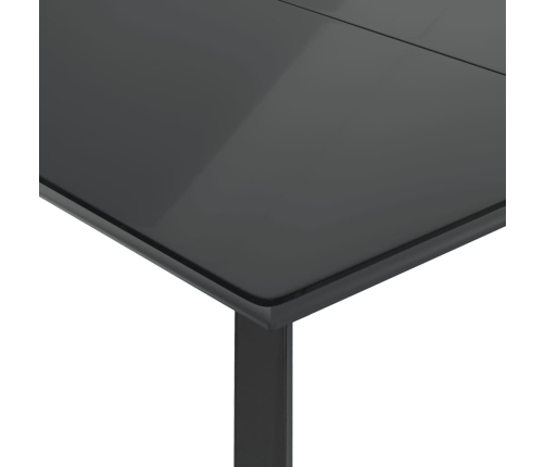 Set comedor de jardín 9 pzas con cojines ratán sintético beige