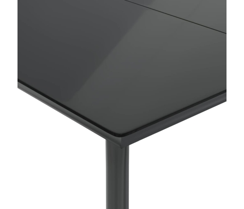 Set comedor de jardín 5 pzas cojines ratán sintético gris claro