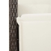 Set comedor para jardín 9 pzas y cojines ratán sintético marrón