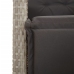 Set comedor de jardín 5 pzas cojines ratán sintético gris claro