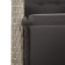 Set comedor jardín 7 pzas y cojines ratán sintético gris claro