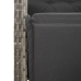 Set comedor jardín 9 pzas y cojines ratán sintético gris