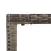 Set comedor de jardín 3 piezas con cojines ratán sintético gris