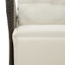 Set de muebles jardín 5 pzas con cojines ratán sintético negro