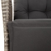 Set comedor jardín 9 pzas y cojines ratán sintético gris