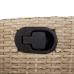 Set comedor de jardín 3 pzas con cojines ratán sintético beige