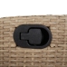 Set comedor de jardín 9 pzas con cojines ratán sintético beige