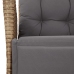 Set comedor de jardín 9 pzas con cojines ratán sintético beige