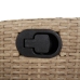 Set comedor de jardín 7 pzas con cojines ratán sintético beige