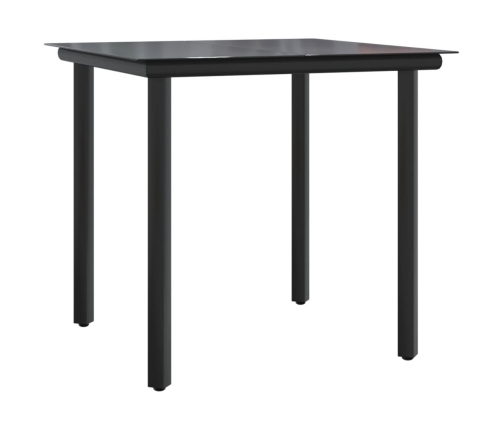 Set comedor de jardín 5 pzas con cojines ratán sintético beige