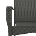Set de comedor de jardín 9 pzas y cojines ratán sintético negro