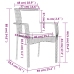 Set comedor jardín 9 pzas y cojines ratán sintético gris