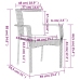 Set de comedor de jardín 7 pzas y cojines ratán sintético negro
