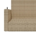 Banco columpio de ratán sintético beige 119x56x48 cm