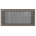 vidaXL Mesa auxiliar jardín tapa vidrio ratán PE gris 58x27,5x55 cm