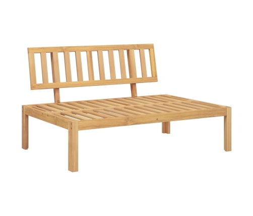 Set de sofás de palets de jardín y cojines 5 pzas madera acacia