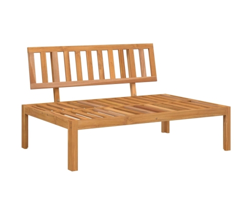 Set de sofás de palets de jardín y cojines 5 pzas madera acacia