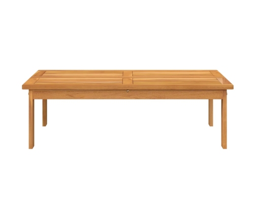 Mesa de jardín madera maciza de acacia 100x60x30 cm