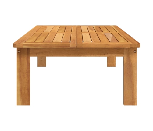 Mesa de jardín madera maciza de acacia 100x60x30 cm