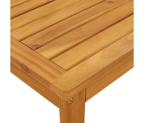 Mesa de jardín madera maciza de acacia 100x60x30 cm