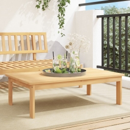 Mesa de jardín madera maciza de acacia 100x60x30 cm