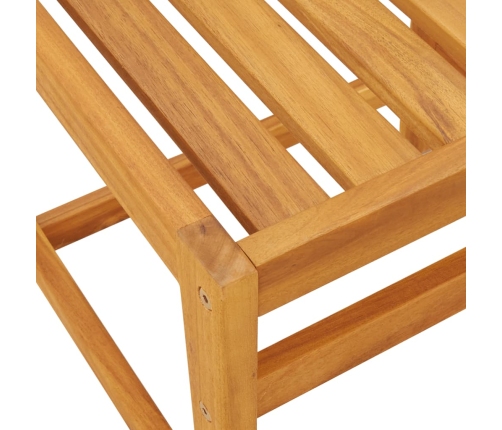 Juego de balcón con cojines 3 piezas madera maciza de acacia