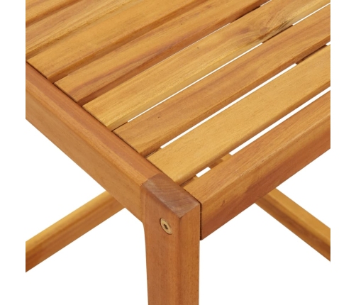 Mesa en forma de C madera maciza de acacia 42x40x50 cm