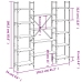 Estantería de madera ingeniería roble Sonoma 155,5x24x166,5 cm