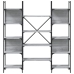 Estantería de madera ingeniería gris Sonoma 155,5x24x166,5 cm