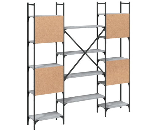 Estantería de madera ingeniería gris Sonoma 155,5x24x166,5 cm
