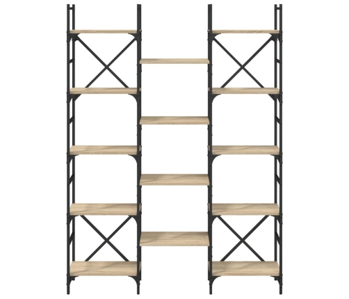 Estantería madera de ingeniería roble Sonoma 127,5x28,5x172,5cm