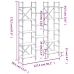 Estantería madera de ingeniería roble Sonoma 127,5x28,5x172,5cm