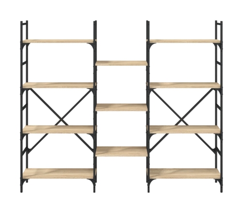 Estantería madera de ingeniería roble Sonoma 160x28,5x136,5 cm