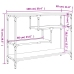 Mesa consola madera de ingeniería negra 100x30x75 cm