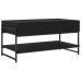 Mesa de centro madera contrachapada negro 90x50x45 cm