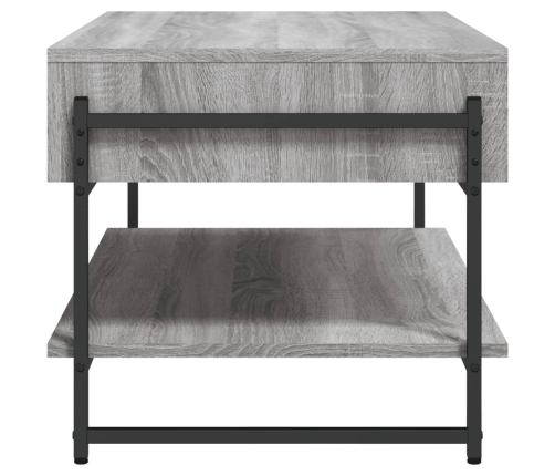 Mesa de centro madera contrachapada gris Sonoma 90x50x45 cm