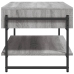 Mesa de centro madera contrachapada gris Sonoma 90x50x45 cm