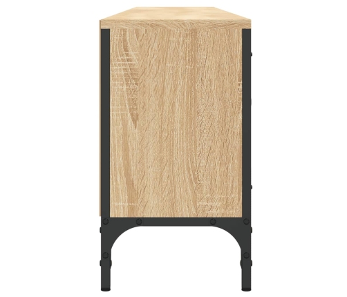 Mueble de TV cajón madera ingeniería roble Sonoma 200x25x44 cm