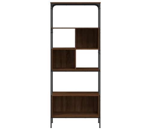 vidaXL Librería 5 estantes madera ingeniería marrón 76x33x188,5 cm