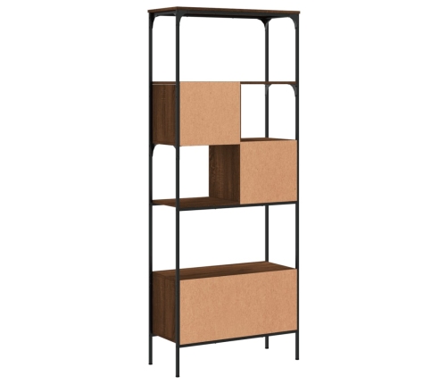 vidaXL Librería 5 estantes madera ingeniería marrón 76x33x188,5 cm