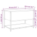 Banco almacenaje madera ingeniería roble Sonoma 70x42,5x47 cm