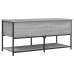 Banco de almacenaje madera ingeniería gris Sonoma 100x42,5x47cm