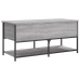 Banco de almacenaje madera ingeniería gris Sonoma 100x42,5x47cm