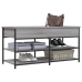 Banco zapatero madera de ingeniería gris Sonoma 100x42,5x50 cm