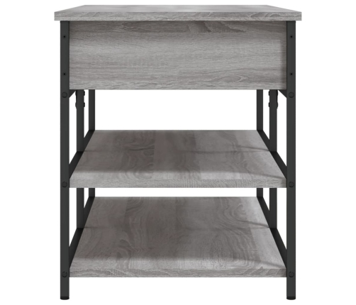 Banco zapatero madera de ingeniería gris Sonoma 100x42,5x50 cm