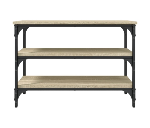 Banco zapatero madera de ingeniería roble Sonoma 70x38,5x49 cm