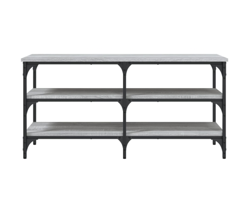 Banco zapatero madera de ingeniería gris Sonoma 100x38,5x49 cm