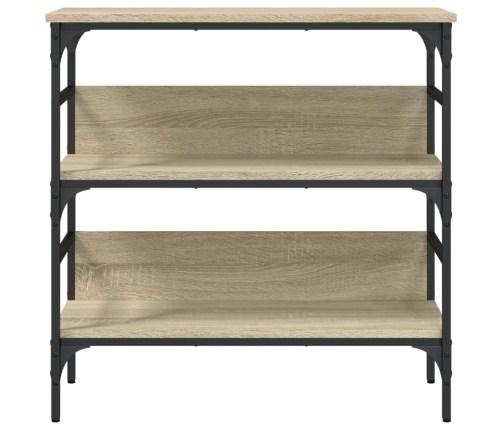 Mesa consola madera de ingeniería roble Sonoma 75x32x75 cm