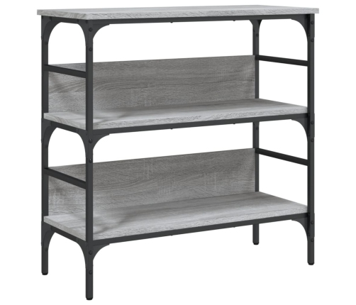 Mesa consola madera de ingeniería gris Sonoma 75x32x75 cm