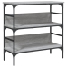 Mesa consola madera de ingeniería gris Sonoma 75x32x75 cm